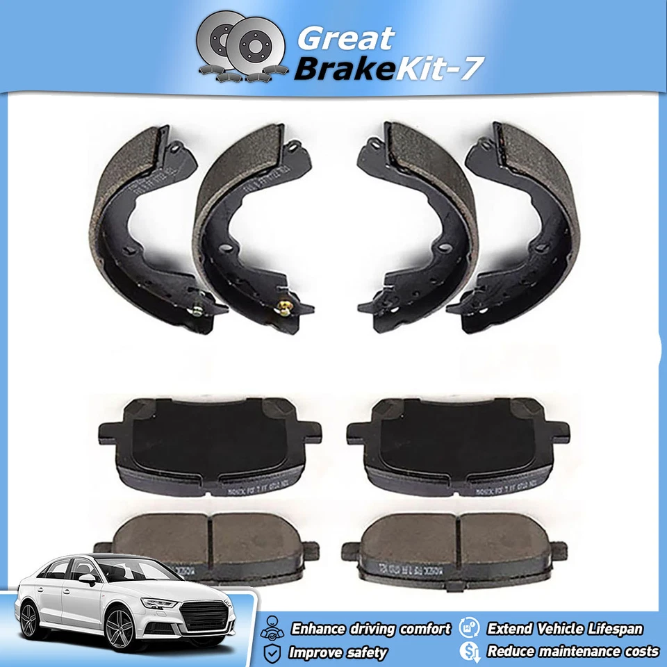 Pastilla de freno delantera y trasera OE + zapata de tambor para Pontiac Vibe 2003-2008 1,8 L Foto 1 de 4