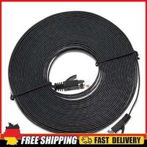 Kabel Flaches Ca Snagless Netzwerk-Ethernet-Patchkabel Schwarz 3,3 Fu? - Afbeelding 1 van 4