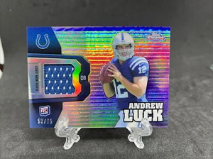 2012 Topps Chrome Andrew Luck Rookie Relic Patch Purple Refractor /75 RC Colts - Bild 1 von 2