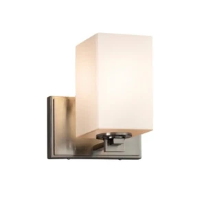 Justice Fusion Wall Sconce in Brushed Nickel - FSN-8441-15-OPAL-NCKL-LED1-700 - Picture 1 of 1