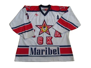 Camiseta deportiva/parches originales del Ejército Rojo '03/04 usada en el juego/correa de fi/blues de San Luis-Peoria - Imagen 1 de 13