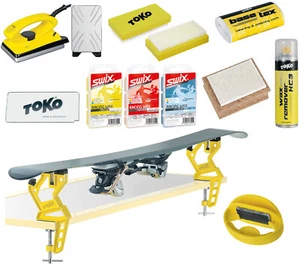 Toko Skiwax Set With Ski Clamp Ski Vise And Edge Tuner Sharpener 11-Teilig - Picture 1 of 1
