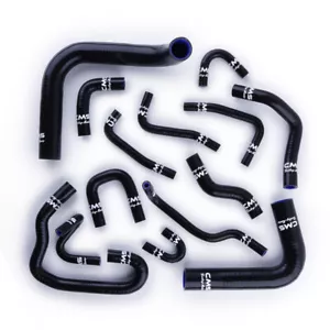 Black For 1990-1995 Toyota Pickup 4Runner 3.0 V6 LHD Silicone Radiator Hose Kit - Picture 1 of 4