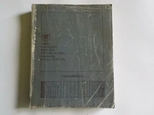 CADILLAC 1986 CIMARRON Factory SERVICE INFORMATION MANUAL No H-2310 - Imagen 1 de 12