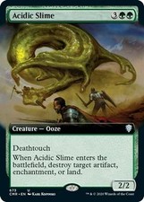 Acidic Slime *EXTENDED ART* MTG Commander Legends Uncommon