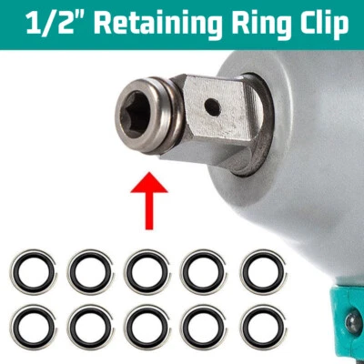 Sicherungsring für Schlagschrauber 10 Sätz Schraubenfallringringantriebssocket - Bild 1 von 4