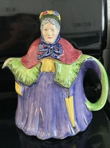 Vintage Granny Teapot Hand Painted England 1930s Pre Owned In Good Condition. - Picture 1 of 13