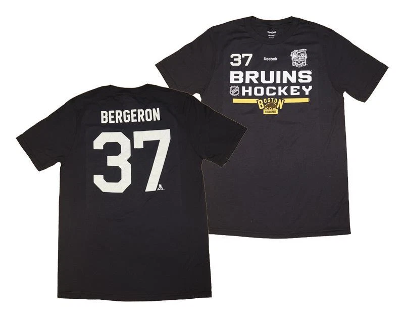 Camiseta deportiva Reebok Patrice Bergeron Boston Bruins para jóvenes niños Foto 1 de 1
