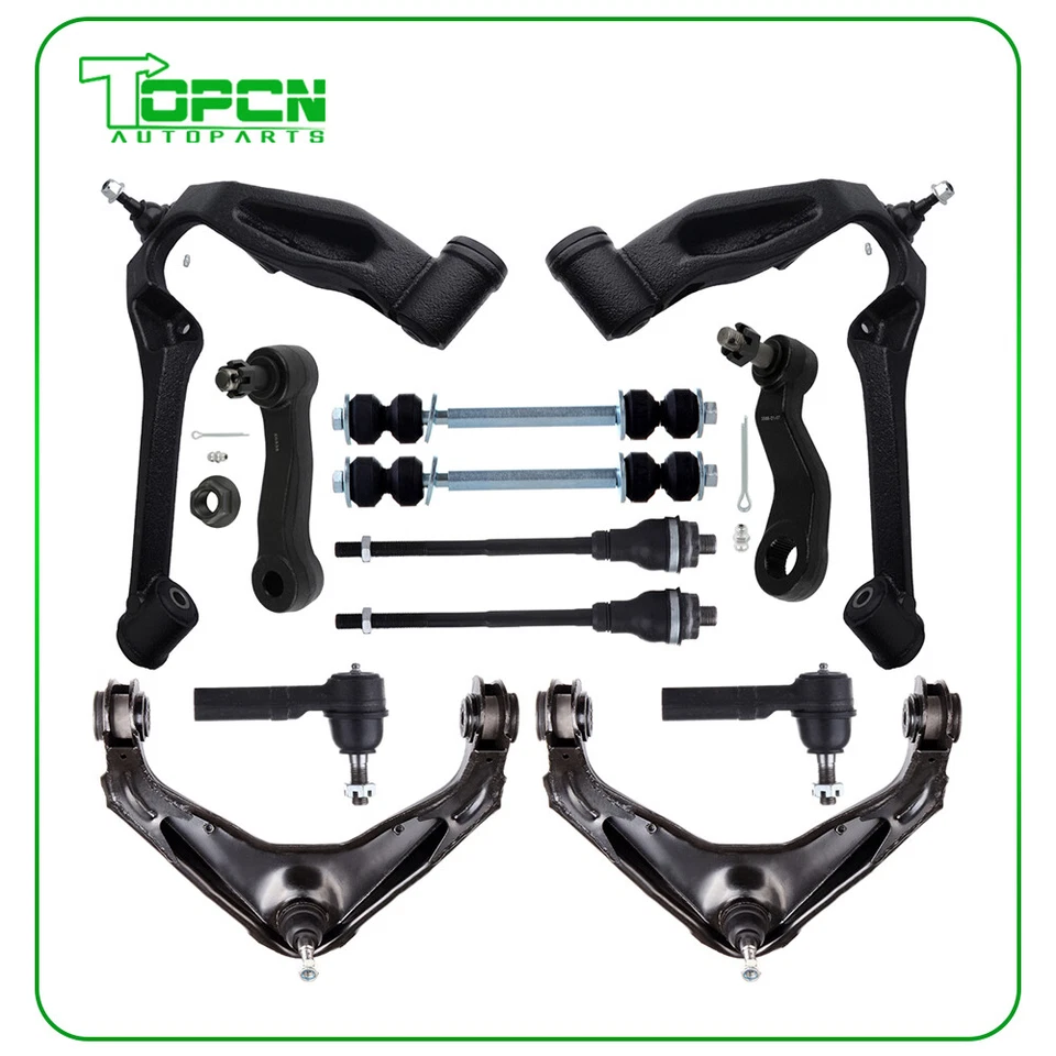 12x Front Upper & Lower Control Arm Suspension For 2001-2006 Silverado 2500 3500 Foto 1 de 4