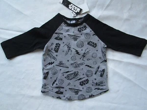Boys Cotton On raglan long sleeve tee with STAR WARS print Size 2 NWT - Picture 1 of 3