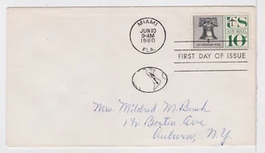 TurtlesTradingPost - Airmail 10 Cent Liberty Bell 1960 #C57 FDC - Picture 1 of 1