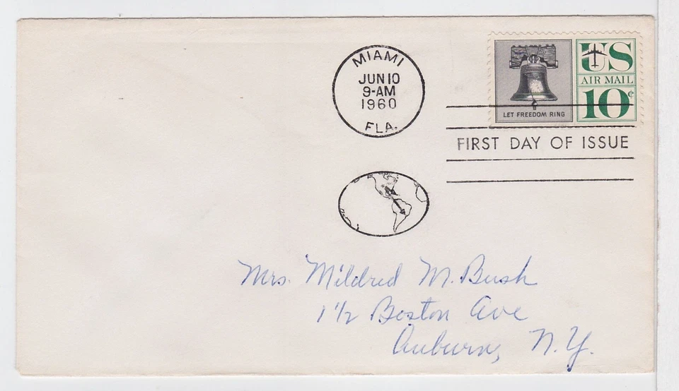 TurtlesTradingPost -  Airmail 10 Cent Liberty Bell 1960 #C57  FDC - Image 1 of 1