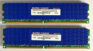 Super Talent 2GB (1x2GB) DDR2 T800UB1GC4 800Mhz PC6400 blue 64MX8 4-4-3-8 #R1941 - Picture 1 of 2