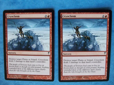 MTG Magic the Gathering CRYOCLASM COLDSNAP X2 LP ACTUAL PICTURES - Image 1 of 2