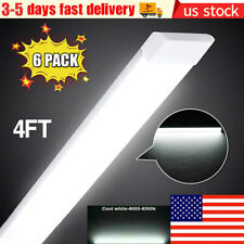 6Pack 4FT 54W LED Tube Light Fixture LED Shop Light Garage Ceiling Lamp Dimmable