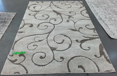 CREAM / BEIGE 5'-3" x 7'-6" Stained Rug, Reduced Price 1172771172 SG455-1113-5 - Image 1 of 4