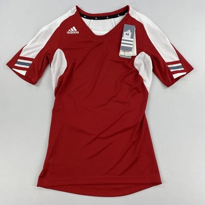 Camisa Adidas Mujer Multideporte Climacool Manga Corta Roja/Blanca Talla XS Foto 1 de 4