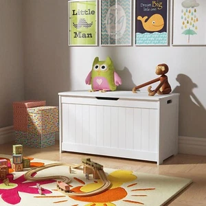 Holz Spielzeugkiste Aufbewahrungsbox Truhe Kinder Kids Baby Nusery Schlafzimmer Spielzimmer - Bild 1 von 6