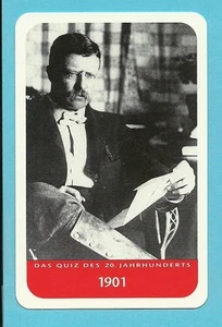 Tarjeta de coleccionista President Theodore Roosevelt 1901 genial Europa - Imagen 1 de 2