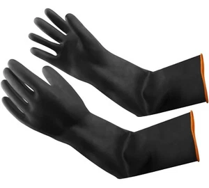 Handschuhe Säurefest Lang,Chemikalien Schutz Handschuhe Säure Und Alkalibeständi - Bild 1 von 7