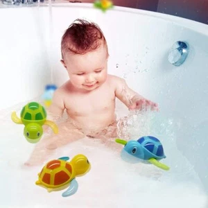 3Pcs Kids Baby Child Wind Up-Swimming Pool Bath Time Toy Animal Floating Turtle - Picture 1 of 12
