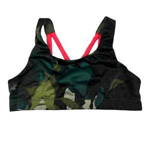 Old Navy Active Go-Dry Girls Camo Multicolor Sports Bra Size L 10-1 - Picture 1 of 6
