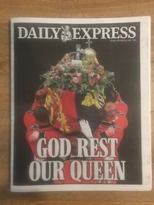 Daily Express Paper UK - Tuesday 20th September 2022 Queen Elizabeth II Funeral - Picture 1 of 3