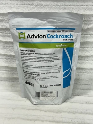NEW Bag of 12 Advion Cockroach Control Bait Stations  ( Arenas ) - Изображение 1 из 4
