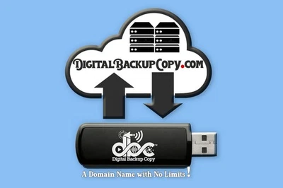 Nombre de dominio DigitalBackupCopy.com Premium .COM (copia de copia de seguridad digital - punto- com) Foto 1 de 4