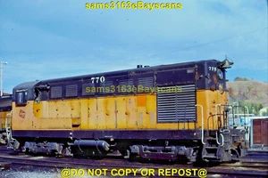 ORIGINAL SLIDE MILWAUKEE ROAD FAIRBANKS MORSE H12-44 770 COUNCIL BLUFFS IA 1978 - Picture 1 of 1