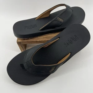 Sandalias chanclas FLOJOS para hombre BAJO negras talla 10 usadas uso mínimo - Imagen 1 de 7