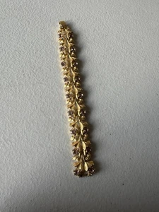 Bracciale vintage Coro Pegasus tono oro 7”  - Foto 1 di 7