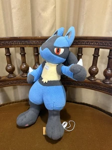 Rare Lucario Pokemon TOMY AG Japan Vintage 9” Plush pokedoll - Picture 1 of 6