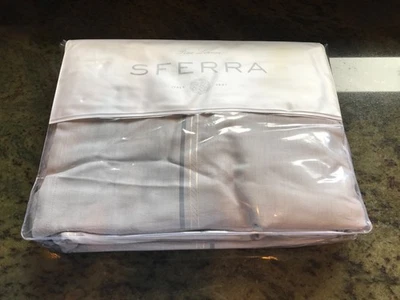 Funda nórdica Sferra TRONTO KING algodón satén jacquard (piedra) nueva en paquete Foto 1 de 4