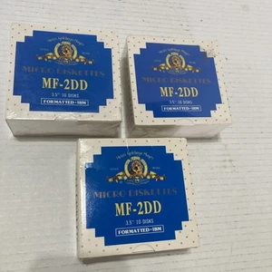 28 NEW MGM MICRO DISKETTES COMPUTER MF-2DD 3.5" FORMATTED IBM 100% CERTIFIED - Afbeelding 1 van 3
