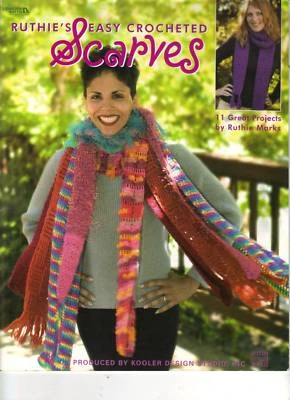 CROCHET INSTRUCTION BOOKLET-SCARVES-11 EASY PROJECTS - Image 1 of 2