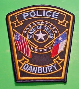 DANBURY  TEXAS  TX  4 3/4"  POLICE PATCH  FREE SHIPPING!!! - Picture 1 of 1
