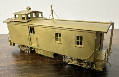 Overland Models HO Brass OMI-1135 Colorado Midland Wood Caboose Unptd/Mint NOS - Image 1 of 4