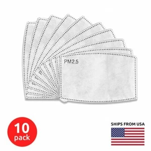10 PCS PM2.5 Universal 5-Layer Replacement Filter for Cloth Masks - Picture 1 of 2
