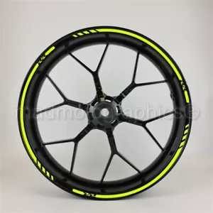 GSX-RR MotoGP decalcomanie ruota cerchio adesivi strisce per Suzuki GSXR Neon - Foto 1 di 3