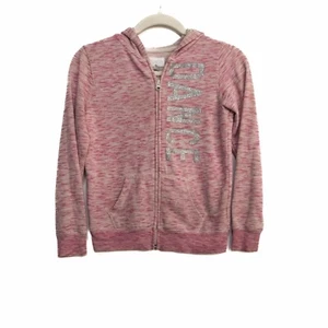 Childrens Place Dance Girls Pink Hoodie Jacket Full Zip Pockets Solid Size L - Picture 1 of 7