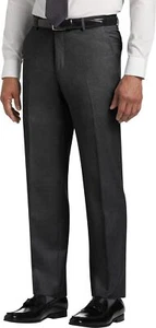 Joseph Abboud Men's Slim Fit Dress Pants Size 28 NWT Charcoal Gray Wool Slacks - Picture 1 of 8