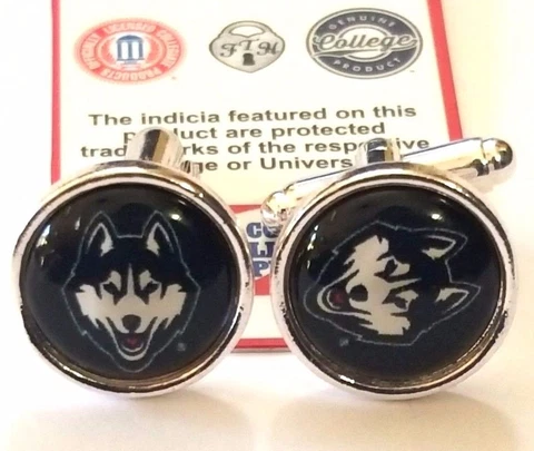 Connecticut Huskies Cuff links USA Seller Free Shipping Cover