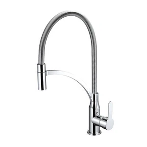 Deva Hawei Flexi Pull-Out Kitchen Sink Mixer Tap - Chrome - Picture 1 of 6