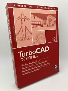 TurboCAD Designer V12 Windows 2D Drafting & Design NEW SEALED - Picture 1 of 6