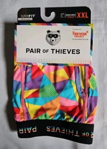 Par de calzoncillos boxer mágicos de malla súper ajustados Trevor Project para hombre talla XXL - Imagen 1 de 4