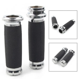 For Harley Road King Street Glide Electronic Throttle Hand Grips Handlebar Fit - Picture 1 of 12