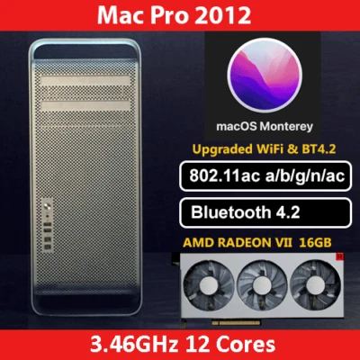 2012 Mac Pro  | 3.46GHz 12-Core | 128GB | 1TB SSD |  Radeon VII 16GB HBM2 - Image 1 of 4