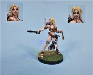 Mythic Pantheon painted miniature cute sexy female Atalanta - Bild 1 von 2