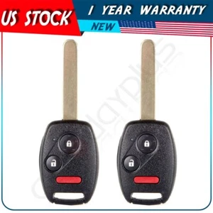 2 Remote Car Key Fob for Honda Civic LX 2006 2007-2010 2011 N5F-S0084A Buttons - Picture 1 of 4